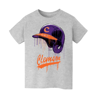  Clemson Tigers Vive La Fete Youth T-Shirt - Gray